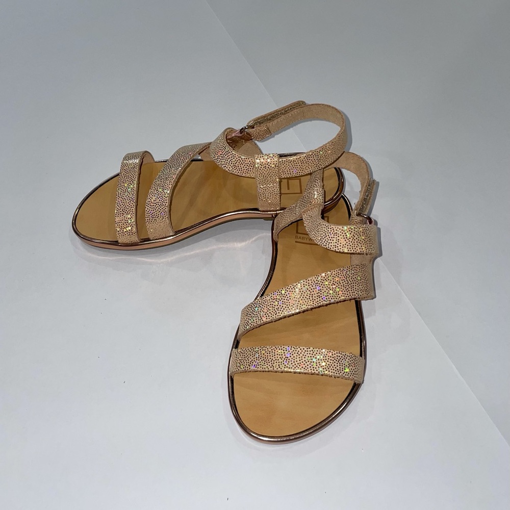 ❗️SOLD❗️Babywalker Luxury Metallic Leather Sandals EU 27 - Picture 3 of 9